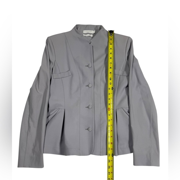 Altuzarra Women’s Gray Wool Stretch Blazer Sz 40 US 8 Designer Minimalist Italy - Picture 4 of 10